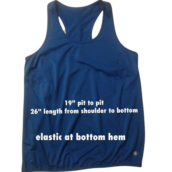 Athletic Tank Tops Bundle 3 Blue Tank Tops Size M/L - Picture 10 of 10